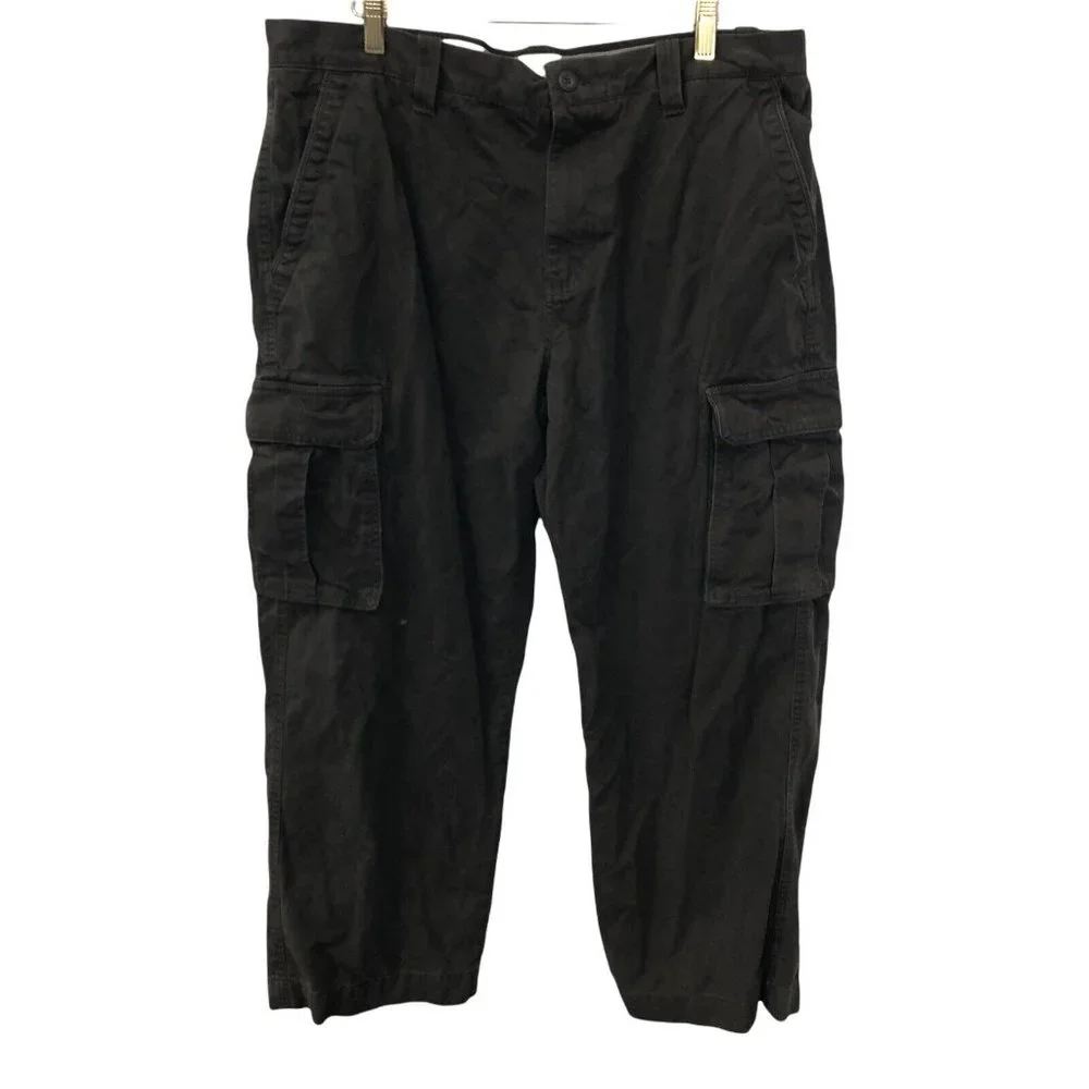 Sonoma Cargo Pants Relaxed Fit Brown Khaki Men's Size 38x29‎ Pockets